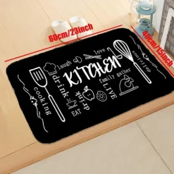 Modern Kitchen Rug Entrance Door Mat Decoration Living Room Rug Home Bedroom Bedside Corridor Floor Bathroom Non-Slip Floor Mat