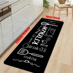 Modern Kitchen Rug Entrance Door Mat Decoration Living Room Rug Home Bedroom Bedside Corridor Floor Bathroom Non-Slip Floor Mat
