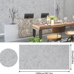Modern Style Wallpaper PVC Wallpaper Adhesive Required Water-Proof Wall Mural,Cabinet Furniture Countertop Paper Roll Textured Wallpaper,20.8