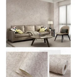 Modern Style Wallpaper PVC Wallpaper Adhesive Required Water-Proof Wall Mural,Cabinet Furniture Countertop Paper Roll Textured Wallpaper,20.8