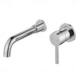 Modern Utility Sink Laundry Chrome Gold Black Faucet with Rotatable Spout, Wall Mount One Handle One Hole Wash Basin Tap with Hot and Cold Water Switch, Laundry Tub Pot Filler Commercial Faucet