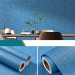 Modern Vinyl Waterproof Removable Smooth Wallpaper Sticker Self-Adhesive Contact Paper for Furniture Stickers Kitchen Living Room 300x60cm