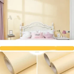 Modern Vinyl Waterproof Removable Smooth Wallpaper Sticker Self-Adhesive Contact Paper for Furniture Stickers Kitchen Living Room 300x60cm