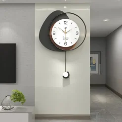 Modern Wall Clock Creative Fashion Decorative Wall Clock Multi Layer Dial Silent Non Ticking Pendulum Clock Nordic Style Art Home Decor for Living Room Bedroom Office Kitchen 40 48 55 cm