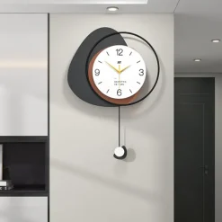 Modern Wall Clock Creative Fashion Decorative Wall Clock Multi Layer Dial Silent Non Ticking Pendulum Clock Nordic Style Art Home Decor for Living Room Bedroom Office Kitchen 40 48 55 cm