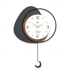 Modern Wall Clock Creative Fashion Decorative Wall Clock Multi Layer Dial Silent Non Ticking Pendulum Clock Nordic Style Art Home Decor for Living Room Bedroom Office Kitchen 40 48 55 cm