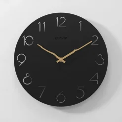 Modern Wall Clock,Creative Decorative Nordic Log Style Wall Clock Arabic Numerals Wall Clock Modern White Wood Simple Round Wall Clock 30cm