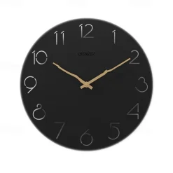 Modern Wall Clock,Creative Decorative Nordic Log Style Wall Clock Arabic Numerals Wall Clock Modern White Wood Simple Round Wall Clock 30cm