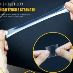 Monster Tape Waterproof Wall Stickers Reusable Heat Resistant Bathroom Home Decoration Tapes Transparent Double Sided Nano Tape 3*200cm