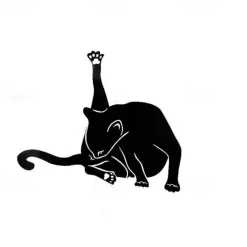 Moon Cat Metal Wall Decor Metal Wall Art Cat Ornament Home Bedroom Living Room Window Decoration