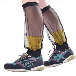 Mosquito Leg Gaiters Netting Quick-Drying Socks for Camping Hiking Hunting Gardening Fishing