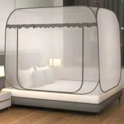 Mosquito Net Bed Canopy Portable Travel Mosquito Nets Foldable Double Door Mosquito Camping Curtain Pop up Camping Tent Netting