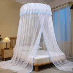 Mosquito Net Bed Canopy with Princess Top Easy to Install Suitable for Adult and Children King Size Bed