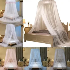Mosquito Net Bed Canopy with Princess Top Easy to Install Suitable for Adult and Children King Size Bed