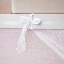 Mosquito Net Density Strap Student Dorm Mosquito Net Solid Color White Courtyard Wedding Mosquito Netting Include Pair of Rope Mosquito Prevention Hooks Mosquito Netting