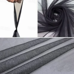 Mosquito Net for Bed Bed Canopy Single to King Size Bed 4 Side Openings & 6 Hanging Loops Decorative Rectangular Shape