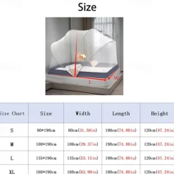 Mosquito Net for Bed Foldable Space Roof Shape Household Nets Increase in Height 47in Large Space Mosquito Netting with Free Installation