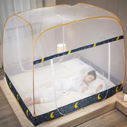 Mosquito Net Pop Up Ten Folding Netting Bed Tent,Portable Mosquito Netting with Bottom,Bug Net,Canopy Outdoor,Camping Tent,Insect Screen,Ultralight,Folding Design