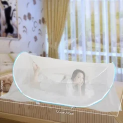 Mosquito Net Single Bed Netting Tent Portable Protections Household Textiled Bed Net Tent For Indoor Outdoor Sleep