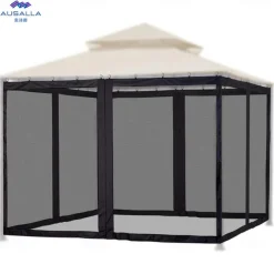 Mosquito Netting for Patio Canopy Umblla Scen Netting for Porch Patio and Outdoor Living Spaces 4-Panel Patio Scen Walls with Zipper