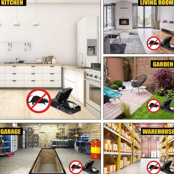 Mouse Trap, Small Rat Traps, Mouse Catcher With Detachable Bait Cup For Home Indoor Outdoor