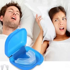 Mouth Guard Stop Teeth Grinding Anti Snoring Bruxism with Case Sleep Aid Eliminates Snoring Health Care Anti Snore Mouthpiece