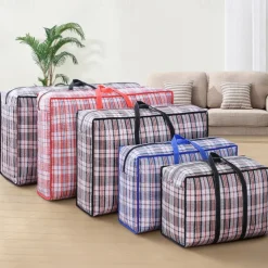 Moving Bag Woven Bag Wholesale Thickened Luggage Packing Bag Super Large Capacity Waterproof Quilt Portable Storage Bag
