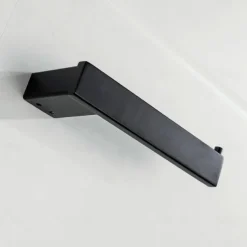 Multifunction Bathroom Accessory 1pc Include Towel Bar/Robe Hook/Towel Rack/Toothbrush Holder/Soap Dishes and Bath Shelf Stainless Steel Wall Mounted Matte Black