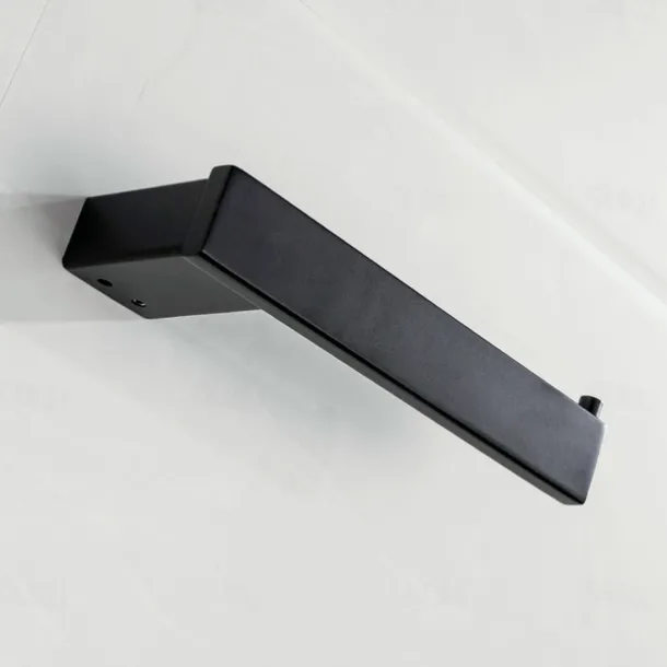 Multifunction Bathroom Accessory 1pc Include Towel Bar/Robe Hook/Towel Rack/Toothbrush Holder/Soap Dishes and Bath Shelf Stainless Steel Wall Mounted Matte Black