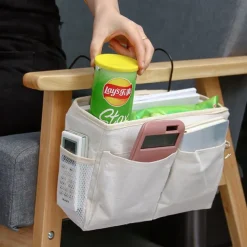 Multi-function Bedside Storage Hanging Bag Bed Table Basket Bedside Organizer Shelf Hanging Bag For Home Storage