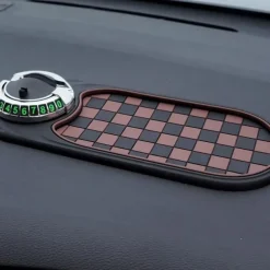 Multifunction Car Anti-Slip Mat, New Multifunctional Car Dashboard Mobile Phone Holder, Auto Universal Rotatable Anti Skid Car Dashboard Pad with Temporary Parking Number