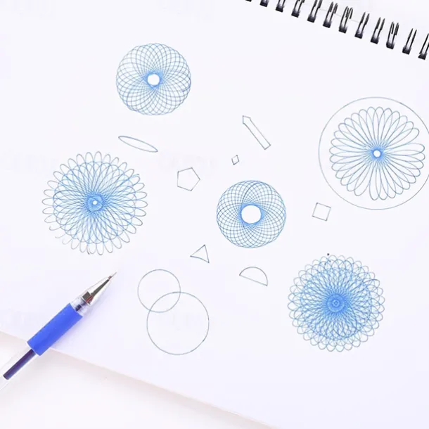 Multi-function Puzzle Spirograph Geometric Ruler Drafting Tools For Students Drawing Toys Children Learning Art Tool Gift For Kids, Back to School Supplies