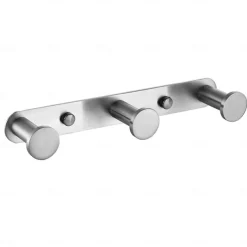 Multifunction Robe Hook, Modern Style, 304 Stainless Steel, 4-Finish Black, Chrome, Brushed, Gold- for Bathroom and Bedroom Wall Mounted