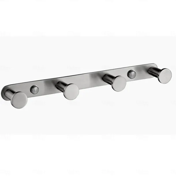 Multifunction Robe Hook, Modern Style, 304 Stainless Steel, 4-Finish Black, Chrome, Brushed, Gold- for Bathroom and Bedroom Wall Mounted