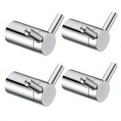 Multifunction Robe Hook, Modern Style, 304 Stainless Steel, 4-Finish Black, Chrome, Brushed, Gold- for Bathroom and Bedroom Wall Mounted