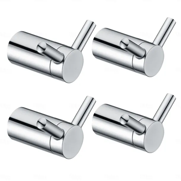 Multifunction Robe Hook, Modern Style, 304 Stainless Steel, 4-Finish Black, Chrome, Brushed, Gold- for Bathroom and Bedroom Wall Mounted