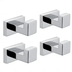 Multifunction Robe Hook, Modern Style, 304 Stainless Steel, 4-Finish Black, Chrome, Brushed, Gold- for Bathroom and Bedroom Wall Mounted