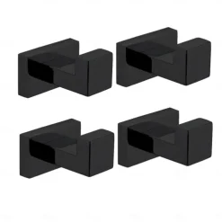 Multifunction Robe Hook, Modern Style, 304 Stainless Steel, 4-Finish Black, Chrome, Brushed, Gold- for Bathroom and Bedroom Wall Mounted