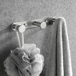 Multifunction Robe Hook, Modern Style, 304 Stainless Steel, 4-Finish Black, Chrome, Brushed, Gold- for Bathroom and Bedroom Wall Mounted