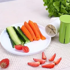 Multi-Function Slicer Carrot Strawberry Cucumber Splitter Cucumber Slicer, Strawberry Slicer, Grape Slicer, Carrot Cutter, Fruit And Veggie Divider