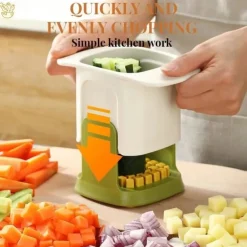 Multi-Function Vegetable Cutter Household Hand-Pressed French Fries Vegetable Cutter Potato Dicing Artifact Kitchen Vegetable Cutting Artifact