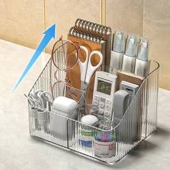 Multi-functional Acrylic Storage Box: Stackable, Stylish and Minimalist, Transparent Desktop Organizer for Cosmetics, Jewelry, Coffee, Tea, Pens, Makeup Brushes, providing a Sense of Luxury