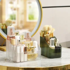 Multi-functional Acrylic Storage Box: Stackable, Stylish and Minimalist, Transparent Desktop Organizer for Cosmetics, Jewelry, Coffee, Tea, Pens, Makeup Brushes, providing a Sense of Luxury