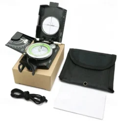 Multifunctional Camping Compass Military Aiming Navigation Geological Compass Digital Navigation Device North Needle With Slope Meter Professional Luminous Portable