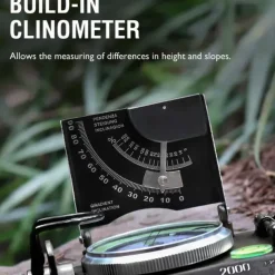 Multifunctional Camping Compass Military Aiming Navigation Geological Compass Digital Navigation Device North Needle With Slope Meter Professional Luminous Portable