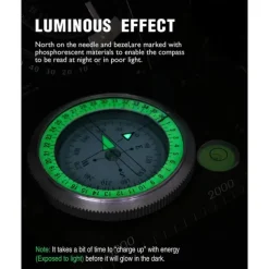 Multifunctional Camping Compass Military Aiming Navigation Geological Compass Digital Navigation Device North Needle With Slope Meter Professional Luminous Portable