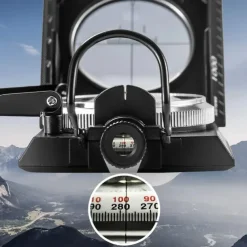 Multifunctional Camping Compass Military Aiming Navigation Geological Compass Digital Navigation Device North Needle With Slope Meter Professional Luminous Portable