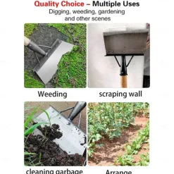 Multifunctional Cleaning Shovel - 2025 New Garden Shovels for Planting - Multifunctional Garden Cleaning Shovel Flat Shove - Shovels for Gardening Digging Weeding Tool