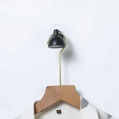 Multifunctional Desk Lamp Key Holder, No-Punching Clothes, Hats, Scarves, Bag Hooks, Creative Home and Bathroom Hooks, Household Wall Hooks