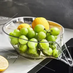 Multi-functional Drain Basket, Sink Strainer Colander - Multi-Functional Corner Sink Draining Basket for Fruit and Vegetable Washing - Kitchen Accessories